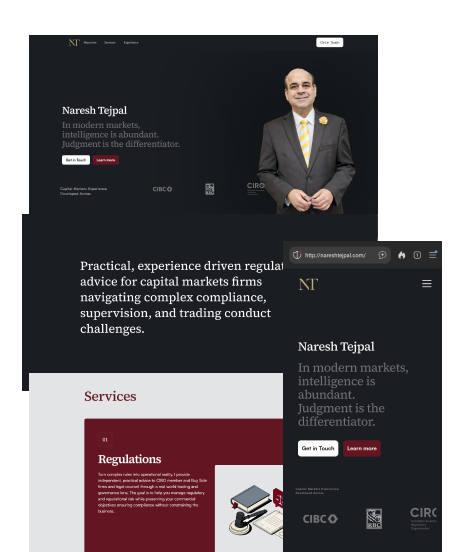 Naresh Tejpal Website Screenshot